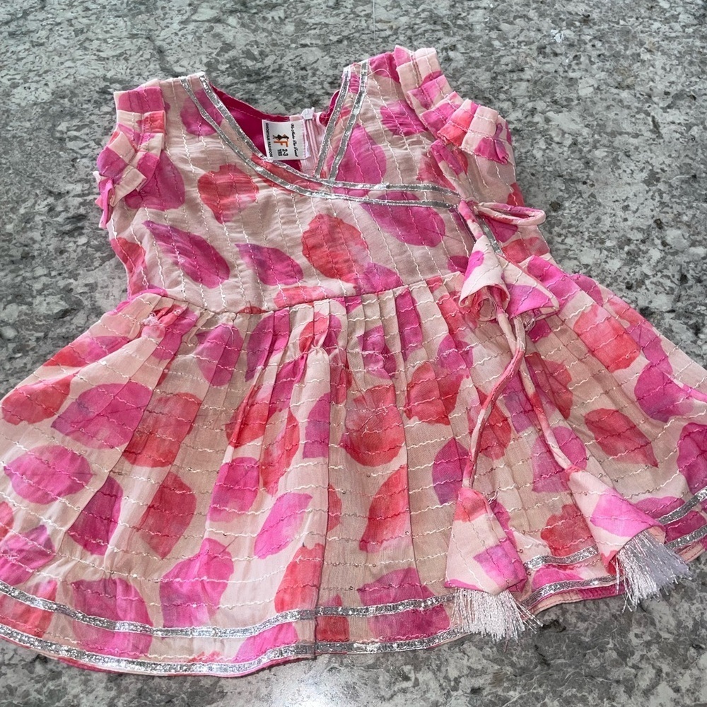 Pink Polka Dot Kids Matching Set size 2/3 T girls - Picture 2 of 8